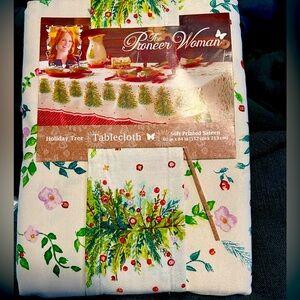 The Pioneer Woman Holiday Cheer Holiday Tree 60 inch X 84 inch table cloth